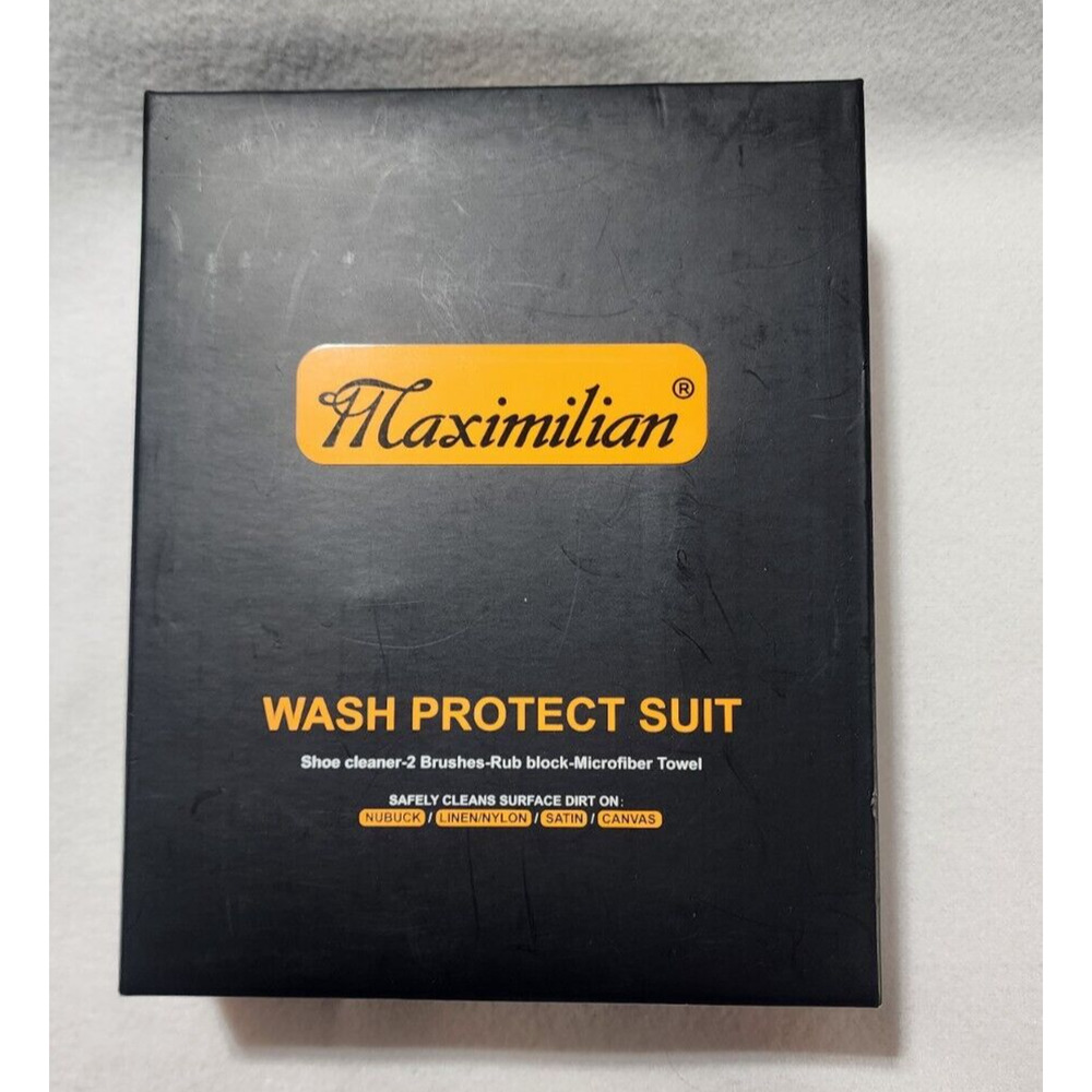 Maximilian Shoe cleaner with brush, eraser and microfiber towel